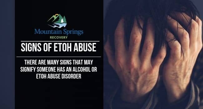 Signs of ETOH Abuse